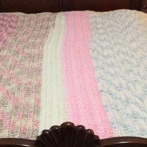 Hand crochet blanket queen size